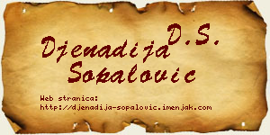 Đenadija Šopalović vizit kartica